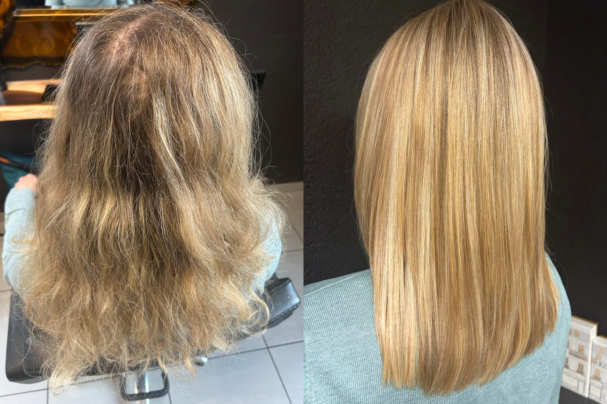 Vorher Nachher Bilder Coiffeursalon New Style Möhlin Fricktal Region Rheinfelden