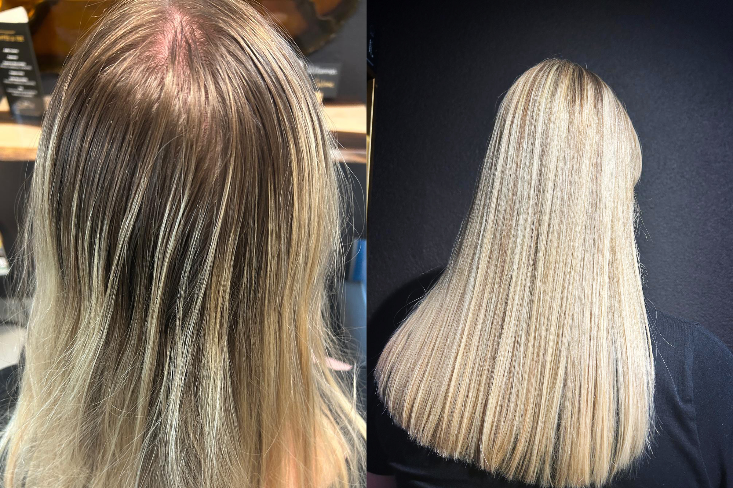 Vorher Nachher Bilder Coiffeursalon New Style Möhlin Fricktal Region Rheinfelden