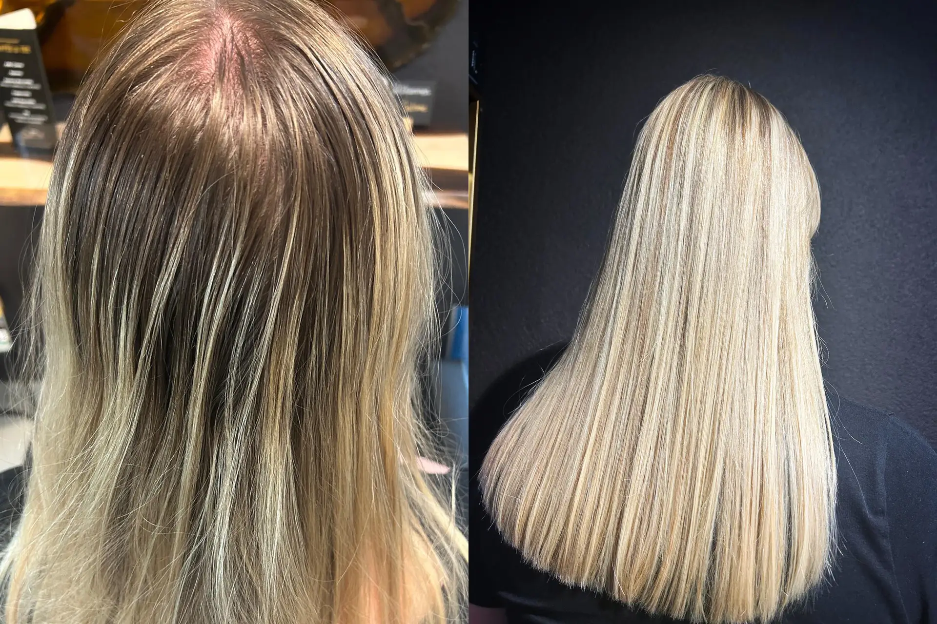 Vorher Nachher Bilder Coiffeursalon New Style M&ouml;hlin Fricktal Region Rheinfelden