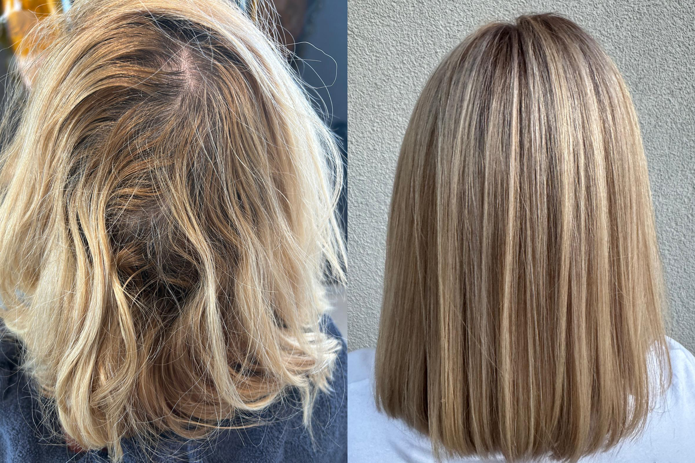 Vorher Nachher Bilder Coiffeursalon New Style Möhlin Fricktal Region Rheinfelden