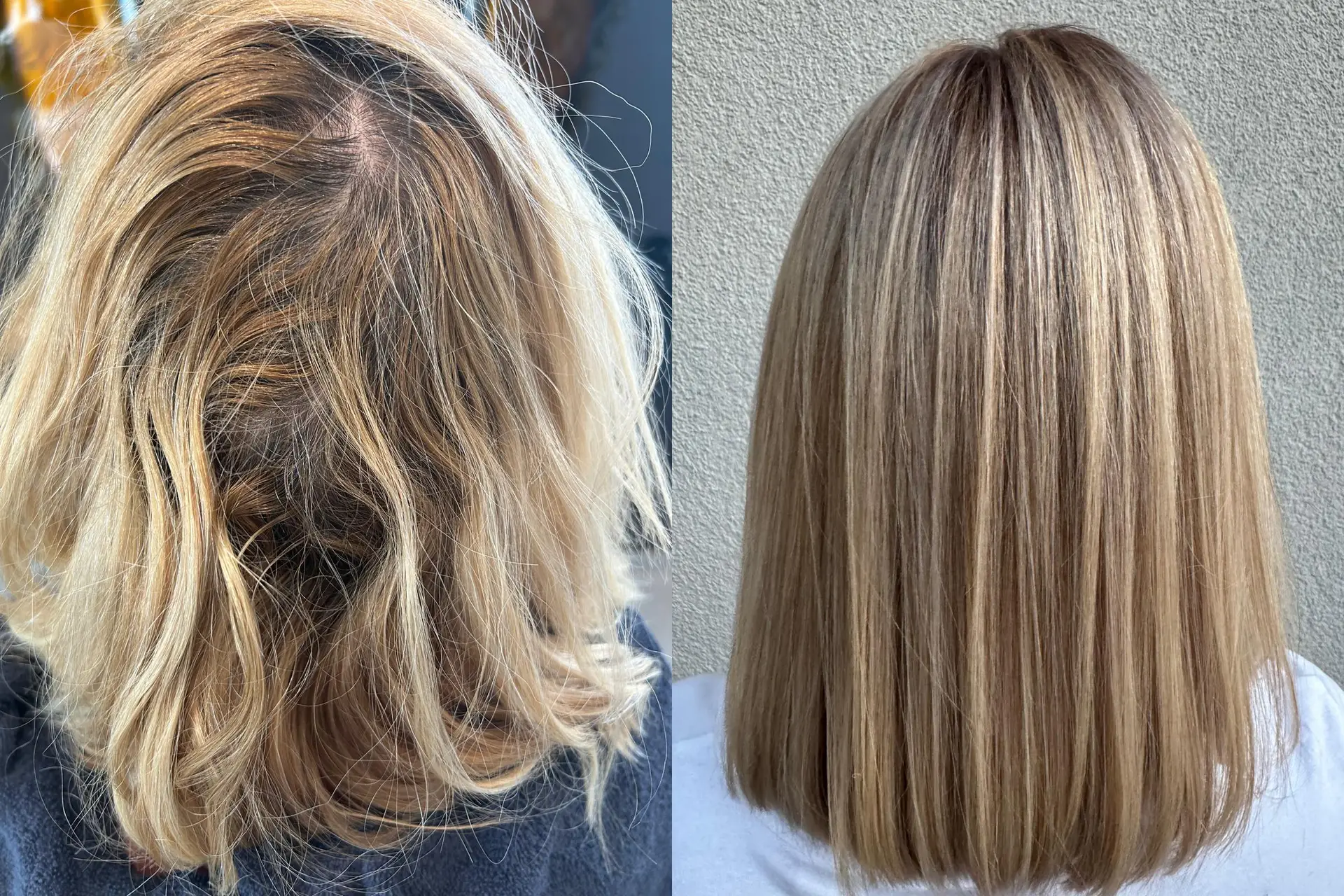 Vorher Nachher Bilder Coiffeursalon New Style M&ouml;hlin Fricktal Region Rheinfelden