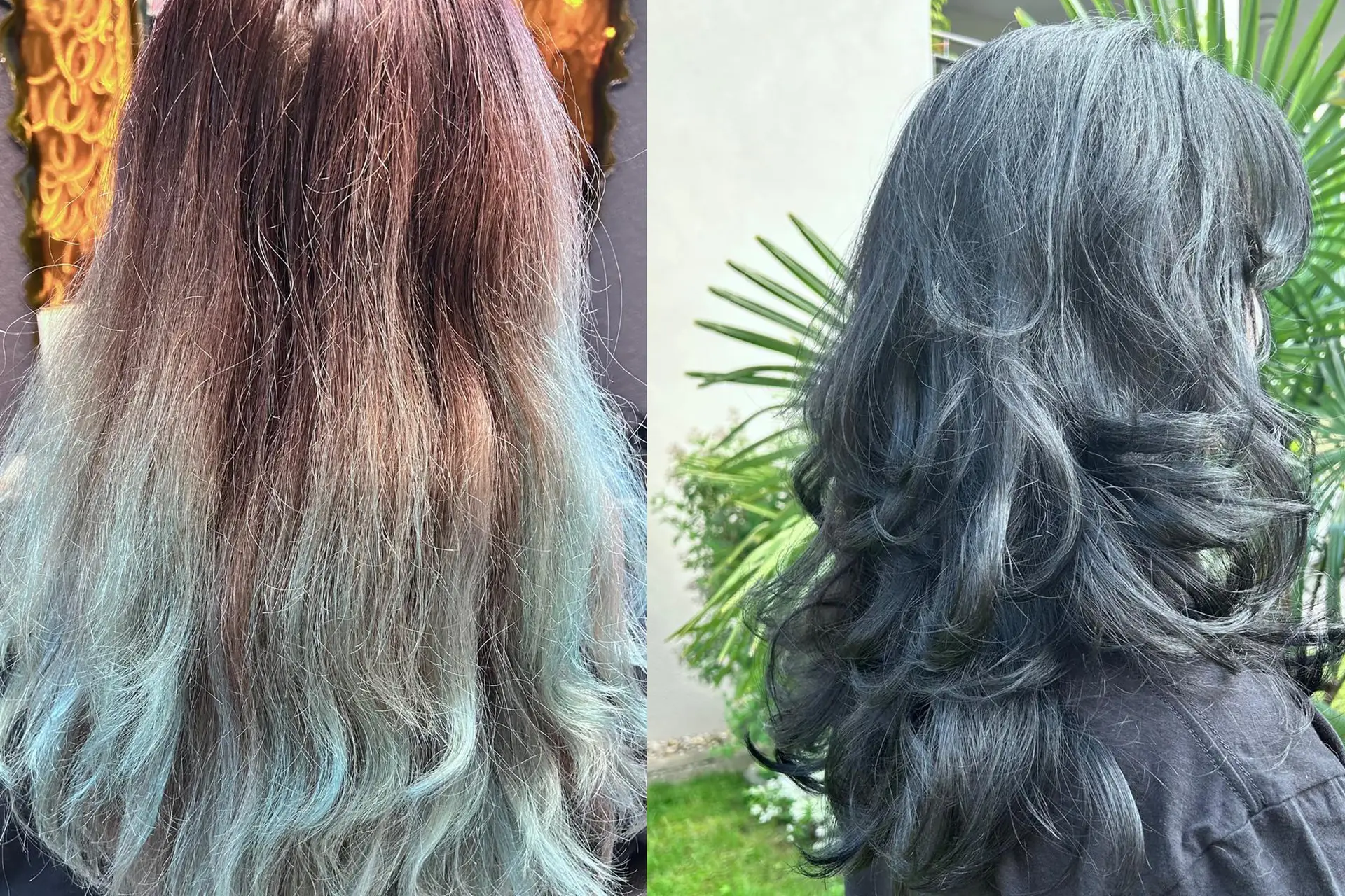 Vorher Nachher Bilder Coiffeursalon New Style M&ouml;hlin Fricktal Region Rheinfelden