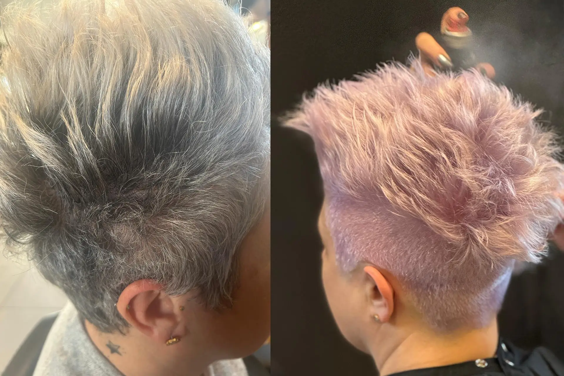 Vorher Nachher Bilder Coiffeursalon New Style M&ouml;hlin Fricktal Region Rheinfelden